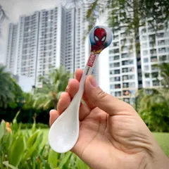 Bát Ăn Cơm Cho Bé Spider Man - Đồ Dùng Nhựa Melamine An Toàn, Thiết Kế Hoạt Hình Sinh Động, Kích Thước Tiện Dụng 350ml