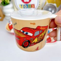 Bộ Dụng Cụ Ăn Uống Cho Bé McQueen Ô Tô Nhựa Melamine - Cốc, Bát, Thìa, Khay, An Toàn, Dễ Dàng Vệ Sinh, Quà Tặng Bé Yêu