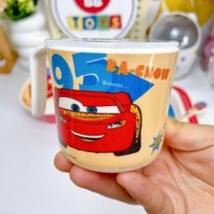 Bộ Dụng Cụ Ăn Uống Cho Bé McQueen Ô Tô Nhựa Melamine - Cốc, Bát, Thìa, Khay, An Toàn, Dễ Dàng Vệ Sinh, Quà Tặng Bé Yêu