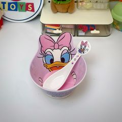 Bát Ăn Cơm Hình Nhân Vật Disney Vịt Donald - Bát Sâu Lòng An Toàn Cho Bé - Dụng Cụ Ăn Dặm Chất Liệu Melamine Cao Cấp