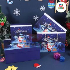 Hộp Quà Giáng Sinh Sang Trọng - Hộp Đựng Quà Noel Dễ Thương Cho Bé - Thiết Kế Đẹp Mắt, Chất Liệu Bền Chắc