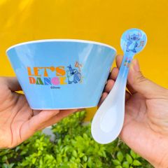 Bát Ăn Cho Bé Họa Tiết Stitch Nhựa Melamine - Set Bát Cơm An Toàn, Dễ Dàng Vệ Sinh, Phù Hợp Cho Trẻ Nhỏ