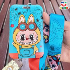 Dây Đeo Thẻ Hoạt Hình Labubu - Dây Đeo Thẻ Học Sinh, Sinh Viên Chất Liệu Bền Chắc, Họa Tiết Disney Ngộ Nghĩnh