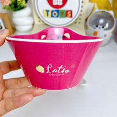 Bát Tô Chén Ăn Cơm Cho Bé Gấu Dâu Nhựa Melamine - Đồ Dùng Ăn Uống An Toàn, Dễ Dàng Vệ Sinh, Thiết Kế Dễ Thương 12.8cm