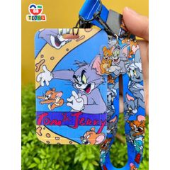 Dây Đeo Thẻ Hoạt Hình Disney Tom & Jerry, Doraemon, Stitch Chất Liệu Cao Cấp Cho Học Sinh và Sinh Viên - Phù Hợp Văn Phòng