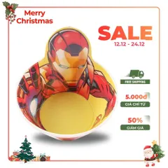 Bát Ăn Nhựa Melamine Iron Man Cho Bé - Dung Tích 360ml, An Toàn, Tiện Dụng, Thiết Kế Siêu Anh Hùng Dành Cho Trẻ Em