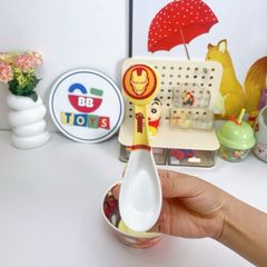 Bát Ăn Nhựa Melamine Iron Man Cho Bé - Dung Tích 360ml, An Toàn, Tiện Dụng, Thiết Kế Siêu Anh Hùng Dành Cho Trẻ Em