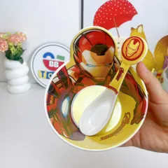 Bát Ăn Nhựa Melamine Iron Man Cho Bé - Dung Tích 360ml, An Toàn, Tiện Dụng, Thiết Kế Siêu Anh Hùng Dành Cho Trẻ Em