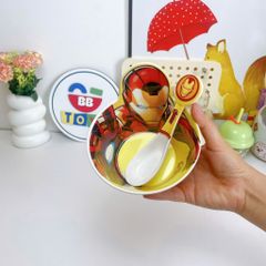 Bát Ăn Nhựa Melamine Iron Man Cho Bé - Dung Tích 360ml, An Toàn, Tiện Dụng, Thiết Kế Siêu Anh Hùng Dành Cho Trẻ Em