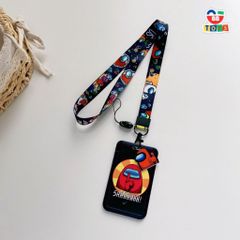 Dây Đeo Thẻ Học Sinh Among Us - Dây Đeo Thẻ Nhân Vật Hoạt Hình PC Bền Bỉ, Phù Hợp Với Học Sinh và Sinh Viên