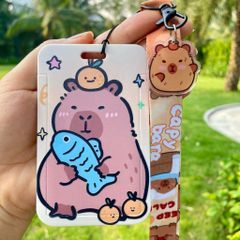 Dây Đeo Thẻ Capybara Dễ Thương - Phụ Kiện Học Sinh, Sinh Viên, Văn Phòng - Chất Liệu Bền, Thiết Kế Nổi Bật, Hot Trend 2025