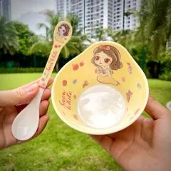Bát Ăn Cơm Cho Bé Nàng Bạch Tuyết - Đồ Dùng Ăn Uống Nhựa Melamine An Toàn, Dễ Dàng Vệ Sinh, Thiết Kế Dễ Thương