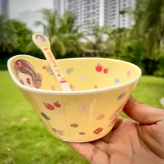 Bát Ăn Cơm Cho Bé Nàng Bạch Tuyết - Đồ Dùng Ăn Uống Nhựa Melamine An Toàn, Dễ Dàng Vệ Sinh, Thiết Kế Dễ Thương
