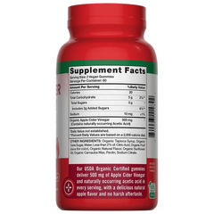 Kẹo Dẻo Giấm Táo Hữu Cơ Nature’s Truth 120 Viên - Hỗ Trợ Giảm Cân, Tiêu Hóa Tự Nhiên, Không GMO, Vegan