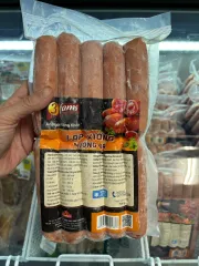 Lạp Xưởng Nướng Đá 3Fams 700g - Thịt Xông Khói Hương Vị Tự Nhiên, Đồ Chế Biến Sẵn Thơm Ngon Cho Bữa Tiệc BBQ