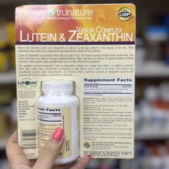 Trunature Lutein Zeaxanthin Vision Complex 140 viên - Hỗ trợ bảo vệ mắt sáng khỏe, cải thiện thị lực, hàng Mỹ chính hãng