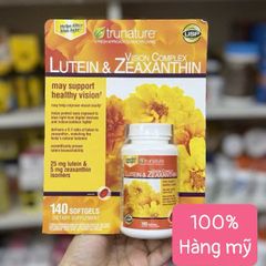 Trunature Lutein Zeaxanthin Vision Complex 140 viên - Hỗ trợ bảo vệ mắt sáng khỏe, cải thiện thị lực, hàng Mỹ chính hãng