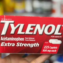 Tylenol Extra Strength 500 mg - Viên giảm đau, hạ sốt nhanh chóng cho người lớn và trẻ em từ 12 tuổi, hàng Mỹ chính hãng