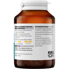 Viên uống Blackmores Omega Double High Strength Fish Oil 90 viên - Bổ sung Omega-3 cao cho tim mạch, não bộ và thị lực - Hàng chính hãng Úc
