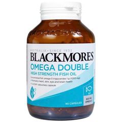 Viên uống Blackmores Omega Double High Strength Fish Oil 90 viên - Bổ sung Omega-3 cao cho tim mạch, não bộ và thị lực - Hàng chính hãng Úc
