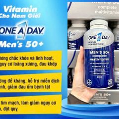 Vitamin tổng hợp và Khoáng chất cho Nam trên 50 tuổi One A Day Men's Multivitamin 300 viên Mẫu mới, chính hãng Mỹ