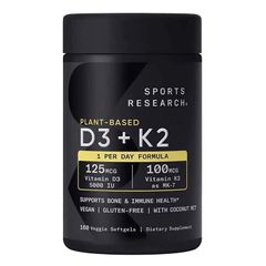 Viên Uống Vitamin D3 + K2 USA 120 Viên - Hỗ Trợ Sức Khỏe Xương, Tăng Cường Miễn Dịch và Tim Mạch, Dinh Dưỡng Thiết Yếu Hàng Ngày - Có Mã QR Chính Hãng