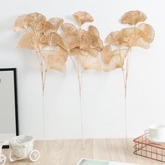Cành Lá Táo Đồng Vàng - Trang Trí Nhà Cửa Sang Trọng, Cành Đuôi Công và Rẻ Quạt Phong Phú cho Không Gian Sống Thêm Đẹp