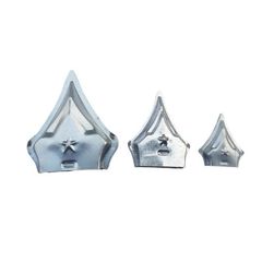 Mác inox 304 chụp hàng rào bền đẹp - bộ 50 cái, các kích thước 10x40, 13x26, 15x30, 20x40, 25x50, 30x60mm, Việt Nam.