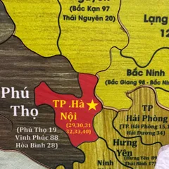 Bản Đồ Gỗ Việt Nam In UV Sắc Nét - Trang Trí Sang Trọng Thể Hiện 34 Tỉnh Thành và Biển Đảo Hoàng Sa Trường Sa
