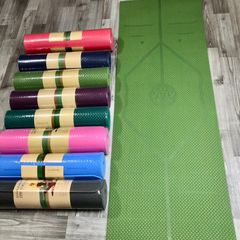 Thảm Tập Yoga Chống Trượt TPE 8mm - Thiết Kế Định Tuyến Giúp Tập Yoga Hiệu Quả Tại Nhà, Dành Cho Người Mới Bắt Đầu, Tập Gym, Thể Dục