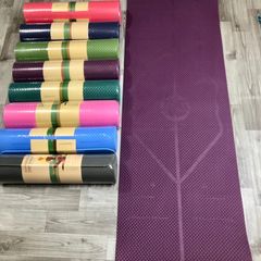 Thảm Tập Yoga Chống Trượt TPE 8mm - Thiết Kế Định Tuyến Giúp Tập Yoga Hiệu Quả Tại Nhà, Dành Cho Người Mới Bắt Đầu, Tập Gym, Thể Dục