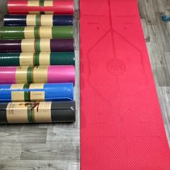 Thảm Tập Yoga Chống Trượt TPE 8mm - Thiết Kế Định Tuyến Giúp Tập Yoga Hiệu Quả Tại Nhà, Dành Cho Người Mới Bắt Đầu, Tập Gym, Thể Dục