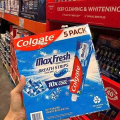Set 5 Kem Đánh Răng Colgate Max Fresh 206g x5 (thơm miệng lâu, làm sạch mảng bám)