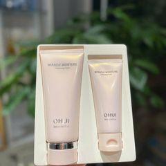 Set Sữa Rửa Mặt Ohui Miracle Moisture 200ml + 100ml - Làm Sạch Sâu, Dưỡng Ẩm, Phục Hồi Da, Phù Hợp Mọi Loại Da