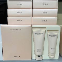 Set Sữa Rửa Mặt Ohui Miracle Moisture 200ml + 100ml - Làm Sạch Sâu, Dưỡng Ẩm, Phục Hồi Da, Phù Hợp Mọi Loại Da