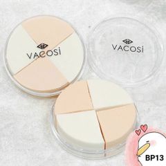Bông Phấn Ướt Vacosi BP13 - Tán Kem Nền Mịn, Sản Phẩm Mỹ Phẩm Hàn Quốc Dùng Được Với Sản Phẩm Ướt