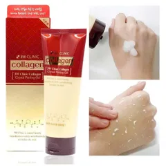 Tẩy Tế Bào Chết 3W Clinic Collagen 180ml - Sản phẩm Làm Sạch Da Chết, Tăng Đàn Hồi, Phù Hợp với Mọi Loại Da