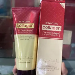 Tẩy Tế Bào Chết 3W Clinic Collagen 180ml - Sản phẩm Làm Sạch Da Chết, Tăng Đàn Hồi, Phù Hợp với Mọi Loại Da