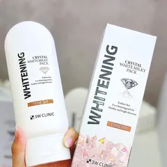 Kem Kích Trắng 3W Clinic Crystal White Milky Pack 200g - Dưỡng Da Trắng Sáng, Mịn Màng, Chăm Sóc Da Từ Thiên Nhiên