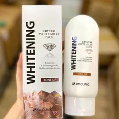 Kem Kích Trắng 3W Clinic Crystal White Milky Pack 200g - Dưỡng Da Trắng Sáng, Mịn Màng, Chăm Sóc Da Từ Thiên Nhiên