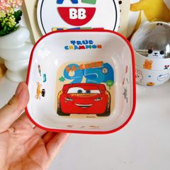 Bộ Dụng Cụ Ăn Uống Cho Bé McQueen Ô Tô Nhựa Melamine - Cốc, Bát, Thìa, Khay, An Toàn, Dễ Dàng Vệ Sinh, Quà Tặng Bé Yêu