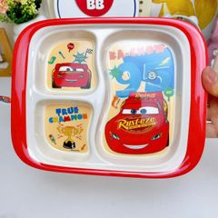 Bộ Dụng Cụ Ăn Uống Cho Bé McQueen Ô Tô Nhựa Melamine - Cốc, Bát, Thìa, Khay, An Toàn, Dễ Dàng Vệ Sinh, Quà Tặng Bé Yêu