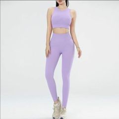 Set quần áo nữ tập Gym, Yoga Chất liệu dệt gân Naqi Thoải mái, Thời trang - Đồ thể thao Năng động cho Nữ