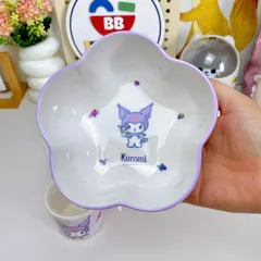 Bộ Set Bát Ăn Dặm 3 Ngăn Kuromi Cho Bé - Khay Nhựa Melamine Dễ Thương Hình Nhân Vật Hoạt Hình Thú Vị