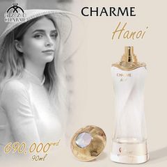 Nước Hoa Nữ Charme Hà Nội 90ml - Hương Thơm Thanh Lịch và Quyến Rũ, Dành Cho Phụ Nữ Từ 22 Đến 50 Tuổi