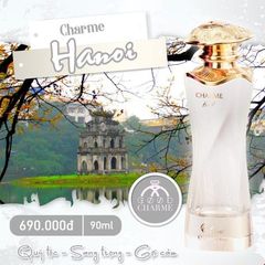 Nước Hoa Nữ Charme Hà Nội 90ml - Hương Thơm Thanh Lịch và Quyến Rũ, Dành Cho Phụ Nữ Từ 22 Đến 50 Tuổi