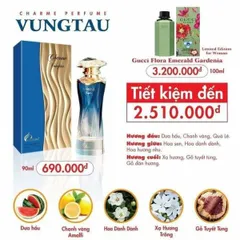 Nước Hoa Nữ Charme Vung Tau 90ml - Hương Hoa Cỏ Tươi Mát, Quyến Rũ và Thanh Lịch, Thích Hợp Cho Phái Đẹp 22-55 Tuổi