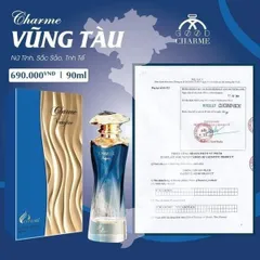 Nước Hoa Nữ Charme Vung Tau 90ml - Hương Hoa Cỏ Tươi Mát, Quyến Rũ và Thanh Lịch, Thích Hợp Cho Phái Đẹp 22-55 Tuổi