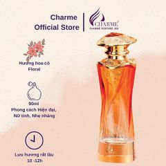 Nước Hoa Nữ Charme Sa Pa 90ml - Hương Floral Nữ Tính Từ Hoa Mận & Hoa Mẫu Đơn, Nước Hoa Cao Cấp Cho Phái Đẹp