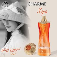Nước Hoa Nữ Charme Sa Pa 90ml - Hương Floral Nữ Tính Từ Hoa Mận & Hoa Mẫu Đơn, Nước Hoa Cao Cấp Cho Phái Đẹp